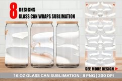 Glass Can Wraps 3d Liquids White Color Product Image 1
