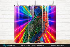 3D Lorikeet Parrot 20/30oz Skinny Tumbler Product Image 1