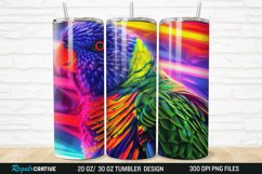 3D Lorikeet Parrot 20/30oz Skinny Tumbler Product Image 1