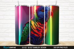 3D Lorikeet Parrot 20/30oz Skinny Tumbler Product Image 1