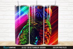 3D Lorikeet Parrot 20/30oz Skinny Tumbler Product Image 1