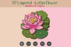 3D Layered Lotus Flower Product Image 2