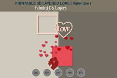3D Layered Love Product Image 3