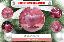 Christmas Ornaments 3D Love Valentine Product Image 1
