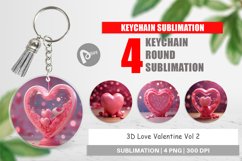Keychain 3D Love Valentine Product Image 1