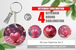Keychain 3D Love Valentine Product Image 1