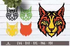3d Lynx Head Layered SVG design