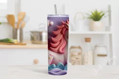 3D Magical Unicorn Kingdom Tumbler Wrap PNG Product Image 2