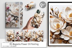 Digital Paper 3D Magnolia Flower Product Image 1