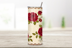 seamless mama's rose tumbler, red floral tumbler wrap, lace accent tumbler design, vintage bouquet tumbler wrap, 20oz skinny tumbler wrap, tapered seamless tumbler design, straight tumbler wrap png, mother's day floral, seamless lace tumbler wrap, classic