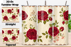seamless mama's rose tumbler, red floral tumbler wrap, lace accent tumbler design, vintage bouquet tumbler wrap, 20oz skinny tumbler wrap, tapered seamless tumbler design, straight tumbler wrap png, mother's day floral, seamless lace tumbler wrap, classic