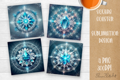 3D mandala Coaster Design, 3D mandala Coaster Product Image 1