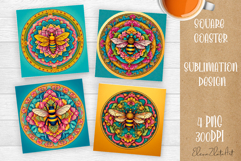 3D mandala Coaster Design, 3D mandala Coaster Product Image 1