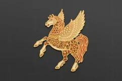 Pegasus Horse SVG, 3D layered paper laser cutting files Product Image 4