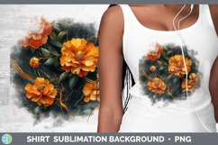 Gorgeous3D Marble Flowers Shirt design.
