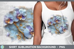 Gorgeous3D Marble Flowers Shirt design.