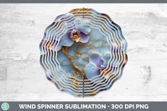 Gorgeous3D Marble Flowers Wind Spinner design.