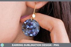 Gorgeous3D Marble Flowers Round Earrings design.