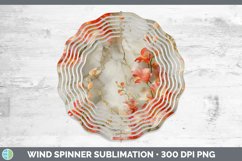 Gorgeous3D Marble Flowers Wind Spinner design.