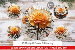 Wind Spinner 3D Marigold Flower Product Image 1