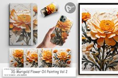 Digital Paper 3D Marigold Flower Product Image 1