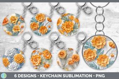 Bundle of six 3D Keychain designs.