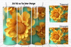 3D Marigold Spring Flower 20/30oz Skinny Tumbler Product Image 1