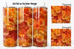 3D Marigold Spring Flower 20/30oz Skinny Tumbler Product Image 1