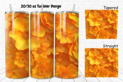 3D Marigold Spring Flower 20/30oz Skinny Tumbler Product Image 1