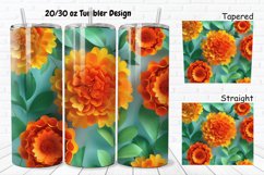 3D Marigold Spring Flower 20/30oz Skinny Tumbler Product Image 1