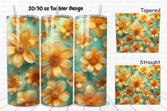 3D Marigold Spring Flower 20/30oz Skinny Tumbler Product Image 1