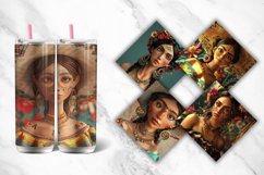 3D Mexican Woman Tumbler wrap Bundle Product Image 2