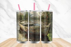 3D Monet Fishing Boat Tumbler wrap Bundle Product Image 4