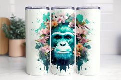 3D Monkey Head Flower Tumbler Sublimation Bundle Product Image 12
