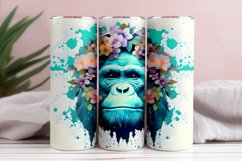 3D Monkey Head Flower Tumbler Sublimation Bundle Product Image 15