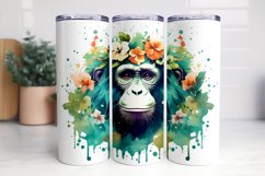 3D Monkey Head Flower Tumbler Sublimation Bundle Product Image 6