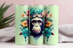 3D Monkey Head Flower Tumbler Sublimation Bundle Product Image 9