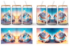 Glass Can Wraps 3d Mountain Product Image 2