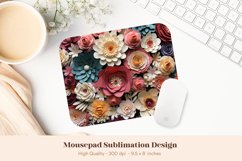 3d Mouse Pad Sublimation Fall Flower Mousepad Sublimation