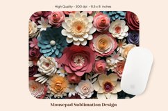 3d Mouse Pad Sublimation Fall Flower Mousepad Sublimation