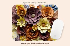 3d Mouse Pad Sublimation Fall Flower Mousepad Sublimation