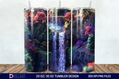 3D Multnomah Falls Oregon Tumbler Wrap Product Image 1