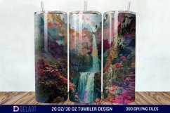 3D Multnomah Falls Oregon Tumbler Wrap Product Image 1