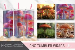 3D Mushroom Tumbler wrap Product Image 1