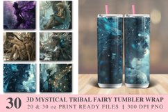 3D Mystical tribal fairy Tumbler wrap Bundle Product Image 1