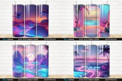 3D Neon Ocean Inspired Beach Tumbler Wrap Bundle Product Image 7