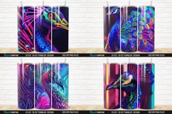 3D Neon Peacock Rainbow Tumbler Bundle Product Image 4