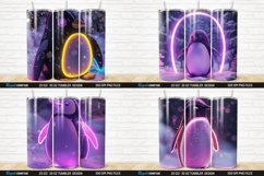 3D Neon Penguin Snow Winter Tumbler Bundle Product Image 5