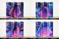 3D Neon Penguin Snow Winter Tumbler Bundle Product Image 2