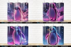 3D Neon Penguin Snow Winter Tumbler Bundle Product Image 4